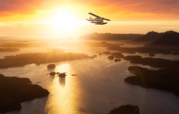 Small White Seaplane
